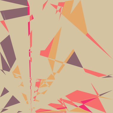 Geometrik soyutlama üretken sanat arkaplan çizimi