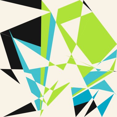 Geometrik soyutlama üretken sanat arkaplan çizimi