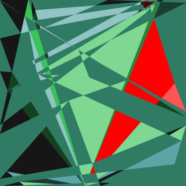 Geometrik soyutlama üretken sanat arkaplan çizimi