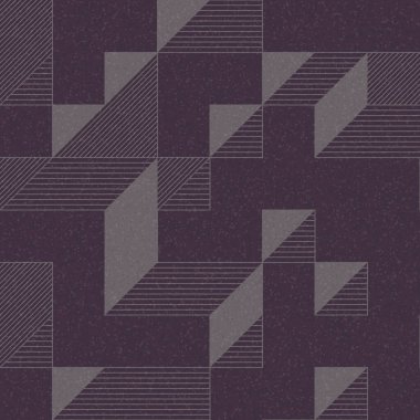 Edward Zajec 'in 1971' deki Il Cubo 'sunun uygulanması. Esasen 8 taştan oluşan bir Truchet fayans seti ve yerleştirme sanatı illüstrasyonu için kurallar