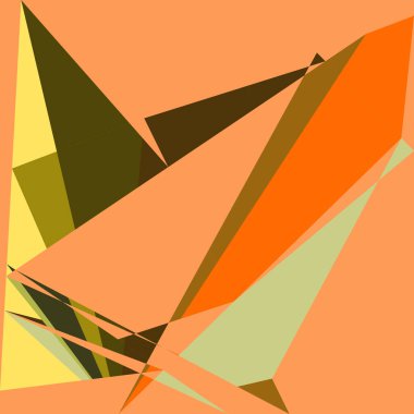 Geometrik soyutlama üretken sanat arkaplan çizimi