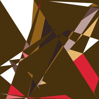 Geometrik soyutlama üretken sanat arkaplan çizimi