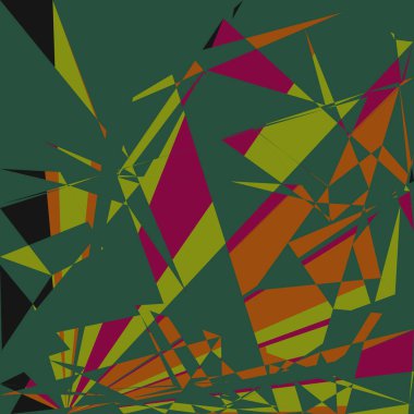 Geometrik soyutlama üretken sanat arkaplan çizimi