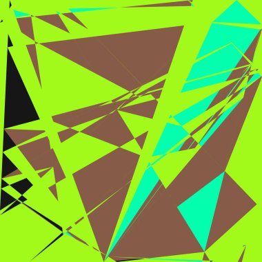 Geometrik soyutlama üretken sanat arkaplan çizimi