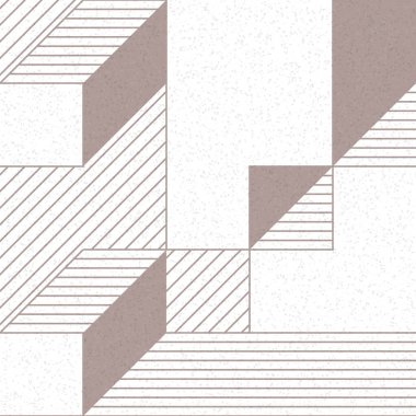 Edward Zajec 'in 1971' deki Il Cubo 'sunun uygulanması. Esasen 8 taştan oluşan bir Truchet fayans seti ve yerleştirme sanatı illüstrasyonu için kurallar