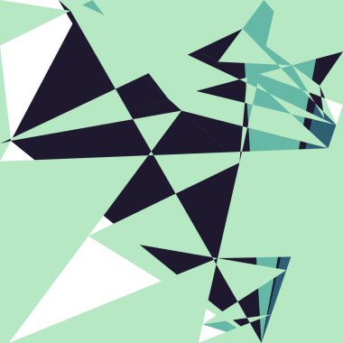 Geometrik soyutlama üretken sanat arkaplan çizimi