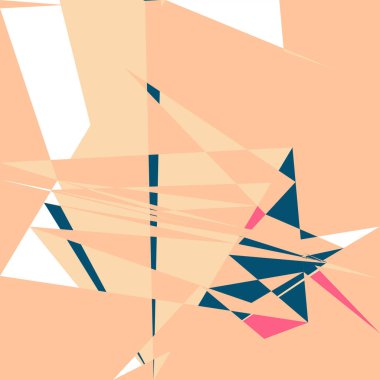 Geometrik soyutlama üretken sanat arkaplan çizimi