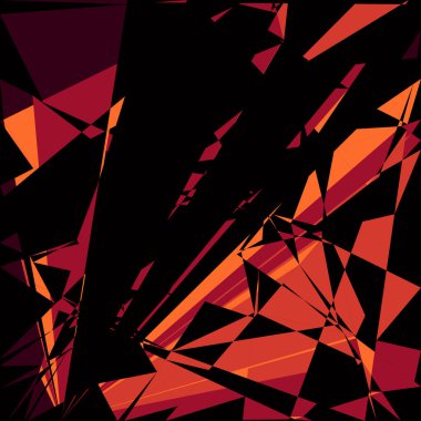 Geometrik soyutlama üretken sanat arkaplan çizimi