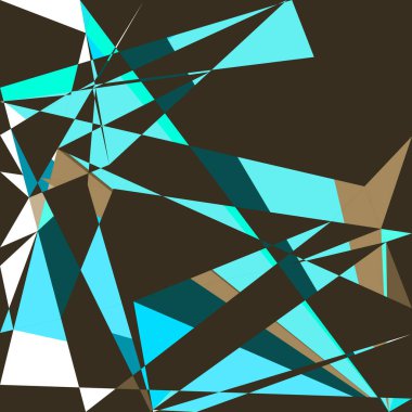 Geometrik soyutlama üretken sanat arkaplan çizimi