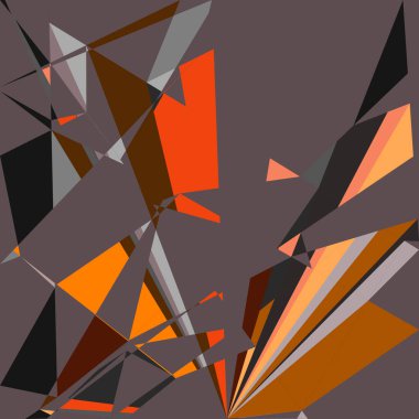 Geometrik soyutlama üretken sanat arkaplan çizimi