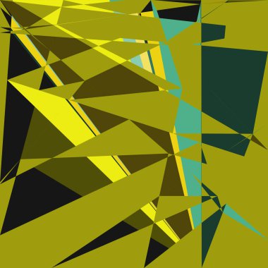 Geometrik soyutlama üretken sanat arkaplan çizimi