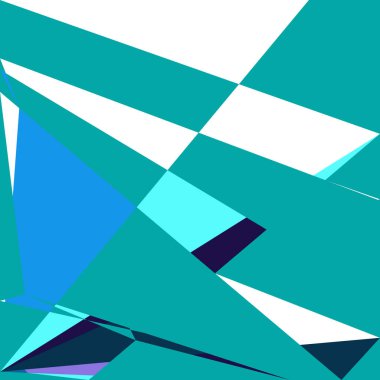 Geometrik soyutlama üretken sanat arkaplan çizimi