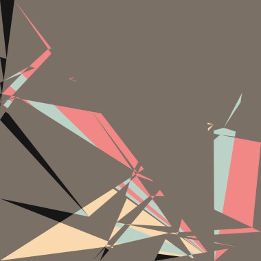 Geometrik soyutlama üretken sanat arkaplan çizimi