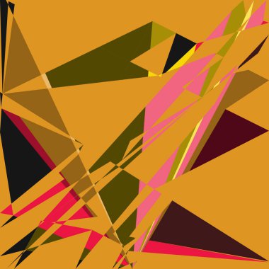 Geometrik soyutlama üretken sanat arkaplan çizimi