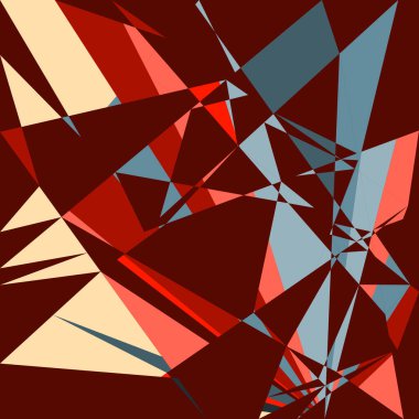 Geometrik soyutlama üretken sanat arkaplan çizimi