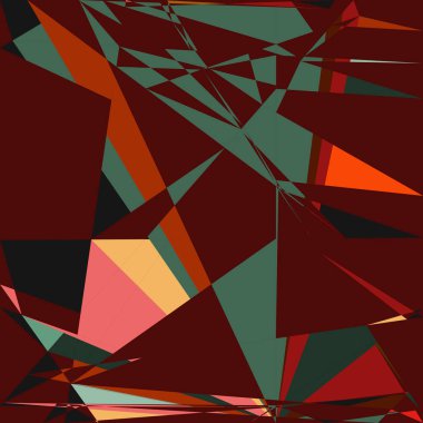 Geometrik soyutlama üretken sanat arkaplan çizimi