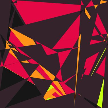 Geometrik soyutlama üretken sanat arkaplan çizimi