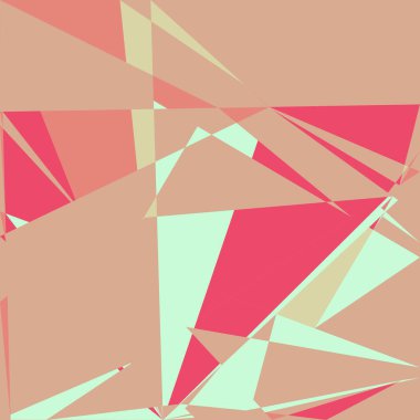 Geometrik soyutlama üretken sanat arkaplan çizimi