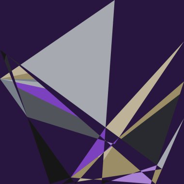 Geometrik soyutlama üretken sanat arkaplan çizimi