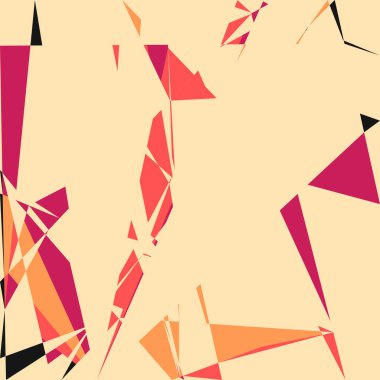 Geometrik soyutlama üretken sanat arkaplan çizimi