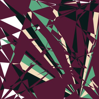 Geometrik soyutlama üretken sanat arkaplan çizimi