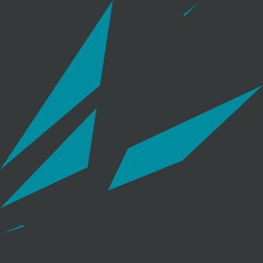 Geometrik soyutlama üretken sanat arkaplan çizimi