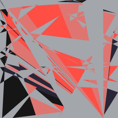 Geometrik soyutlama üretken sanat arkaplan çizimi