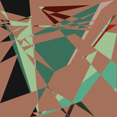 Geometrik soyutlama üretken sanat arkaplan çizimi