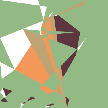 Geometrik soyutlama üretken sanat arkaplan çizimi