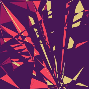 Geometrik soyutlama üretken sanat arkaplan çizimi