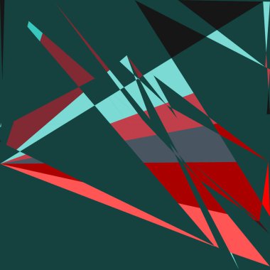 Geometrik soyutlama üretken sanat arkaplan çizimi