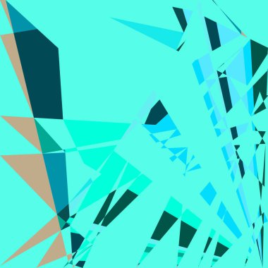 Geometrik soyutlama üretken sanat arkaplan çizimi