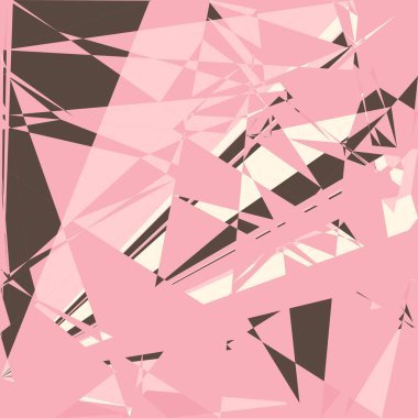 Geometrik soyutlama üretken sanat arkaplan çizimi