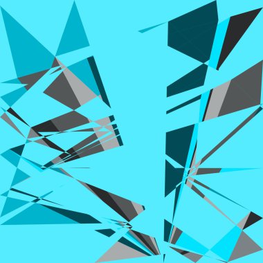 Geometrik soyutlama üretken sanat arkaplan çizimi