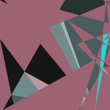 Geometrik soyutlama üretken sanat arkaplan çizimi