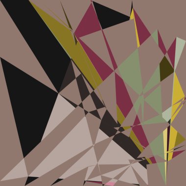 Geometrik soyutlama üretken sanat arkaplan çizimi