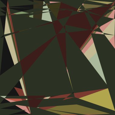 Geometrik soyutlama üretken sanat arkaplan çizimi