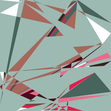 Geometrik soyutlama üretken sanat arkaplan çizimi