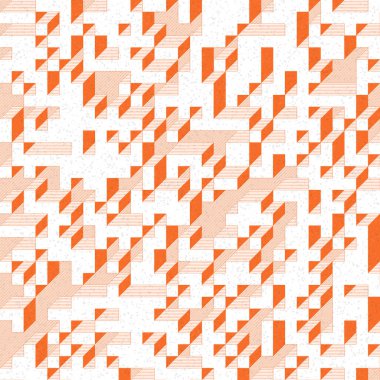 Edward Zajec 'in 1971' deki Il Cubo 'sunun uygulanması. Esasen 8 taştan oluşan bir Truchet fayans seti ve yerleştirme sanatı illüstrasyonu için kurallar