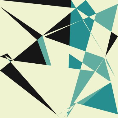 Geometrik soyutlama üretken sanat arkaplan çizimi