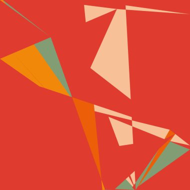 Geometrik soyutlama üretken sanat arkaplan çizimi