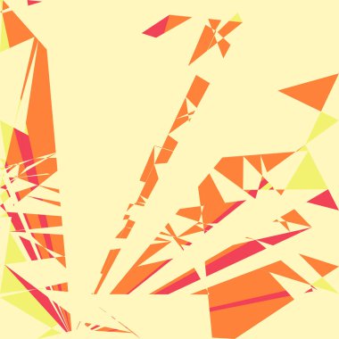 Geometrik soyutlama üretken sanat arkaplan çizimi