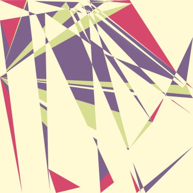 Geometrik soyutlama üretken sanat arkaplan çizimi