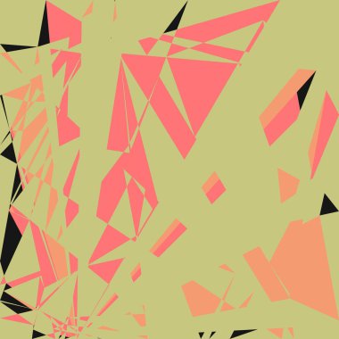 Geometrik soyutlama üretken sanat arkaplan çizimi