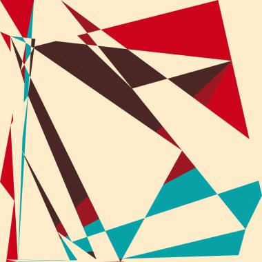 Geometrik soyutlama üretken sanat arkaplan çizimi