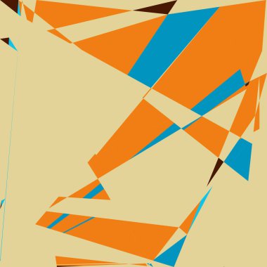 Geometrik soyutlama üretken sanat arkaplan çizimi