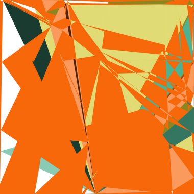 Geometrik soyutlama üretken sanat arkaplan çizimi