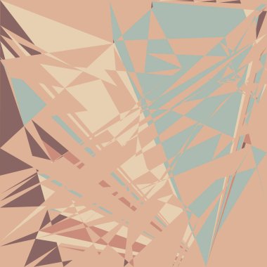 Geometrik soyutlama üretken sanat arkaplan çizimi