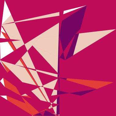 Geometrik soyutlama üretken sanat arkaplan çizimi