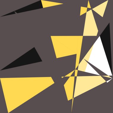 Geometrik soyutlama üretken sanat arkaplan çizimi